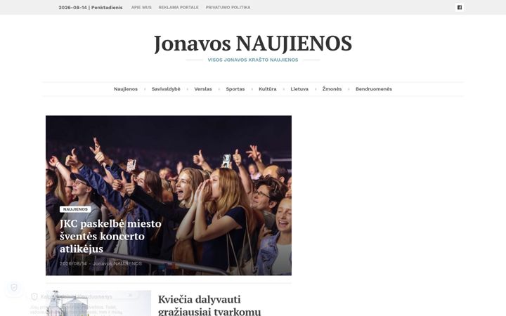 Screenshot of jonavosnaujienos.lt