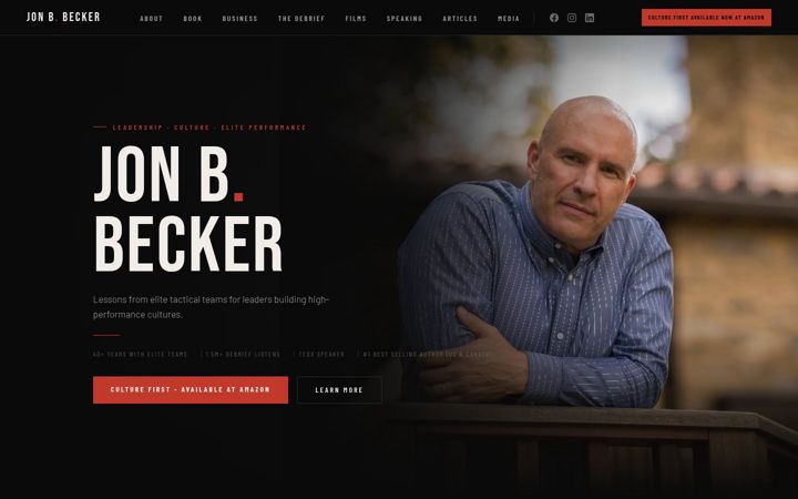 Screenshot of jonbbecker.com