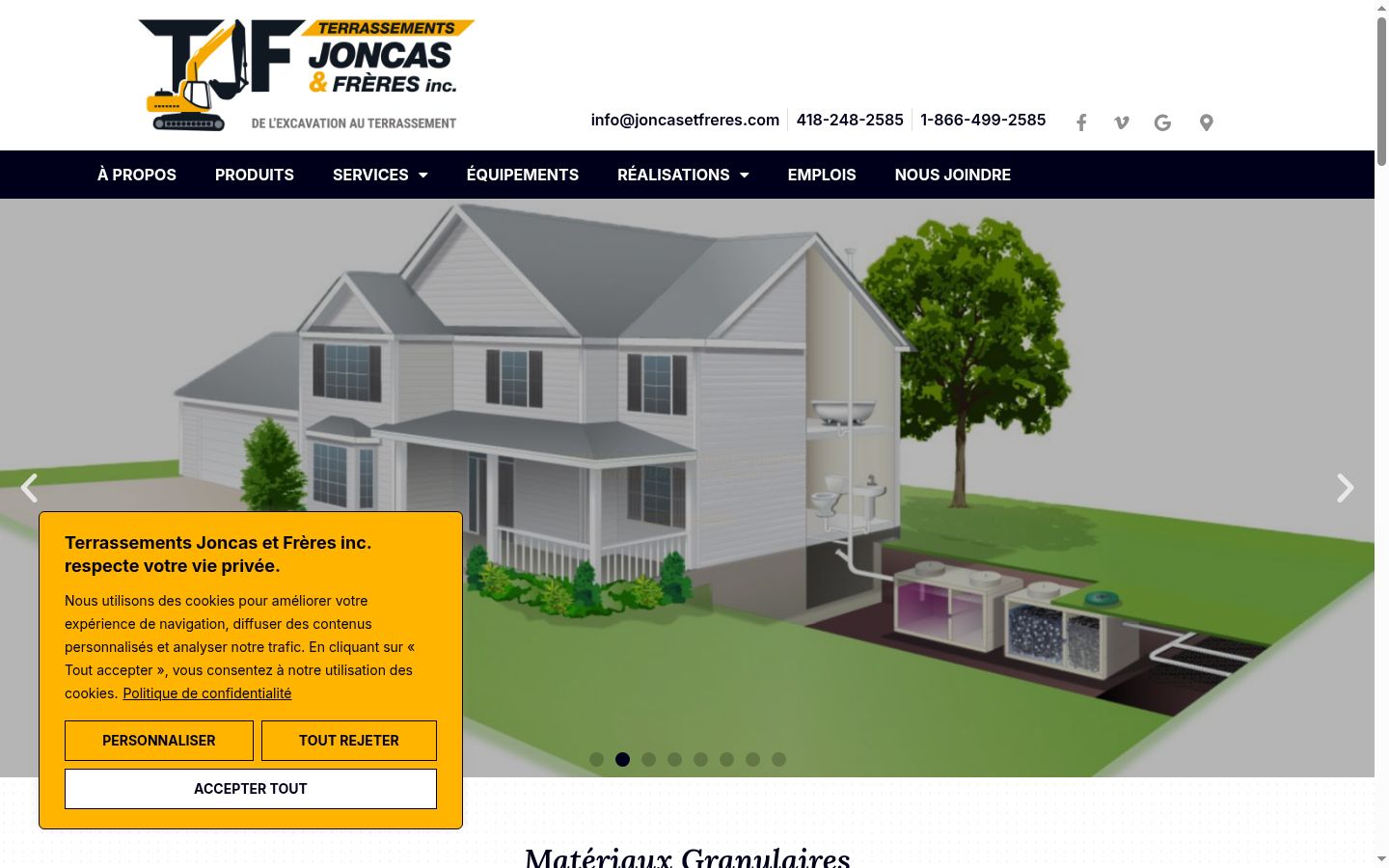 Screenshot des Einwilligungsbanners vor jeglicher Interaktion
