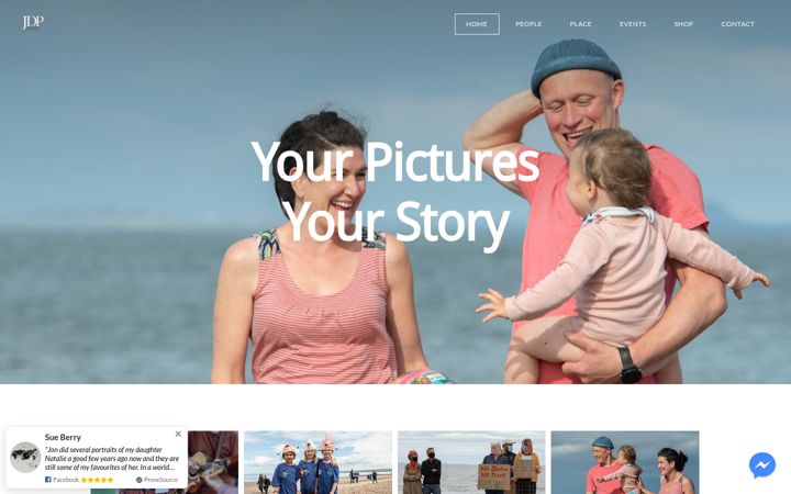 Screenshot of jondaveyphotography.co.uk