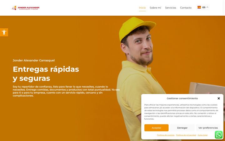 Screenshot of jondercarrasquel.com