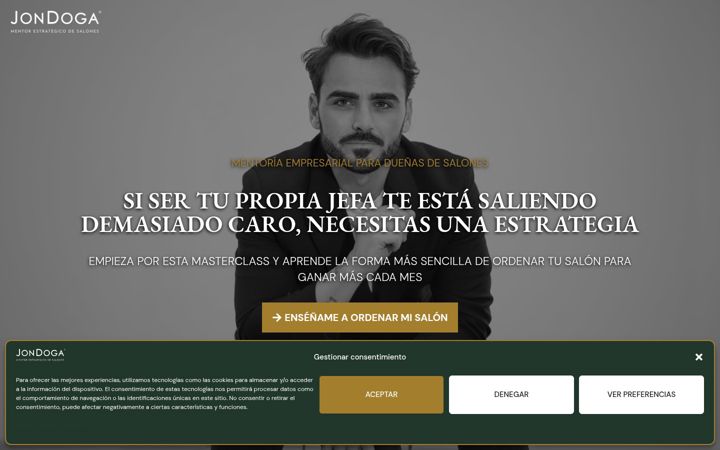 Screenshot of jondogamentor.com