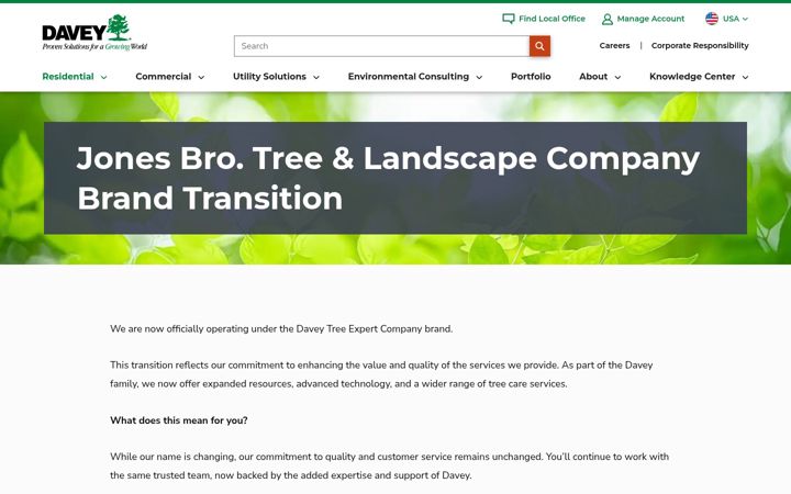 Screenshot of jonesbrostree.com