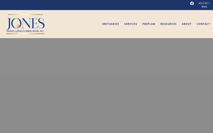Screenshot of jonesfuneralhomeinc.com