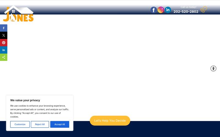 Screenshot of joneshealthcareservices.com