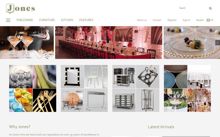 Screenshot of joneshire.co.uk