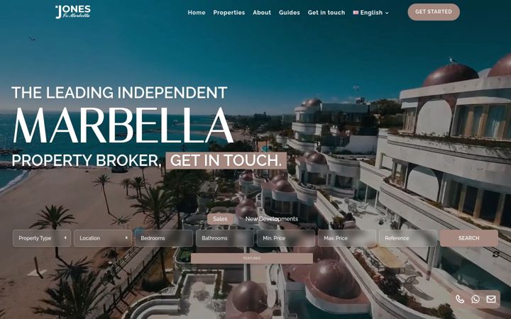 Screenshot of jonesinmarbella.com