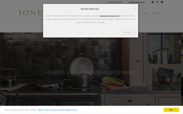Screenshot of jonesliving.be