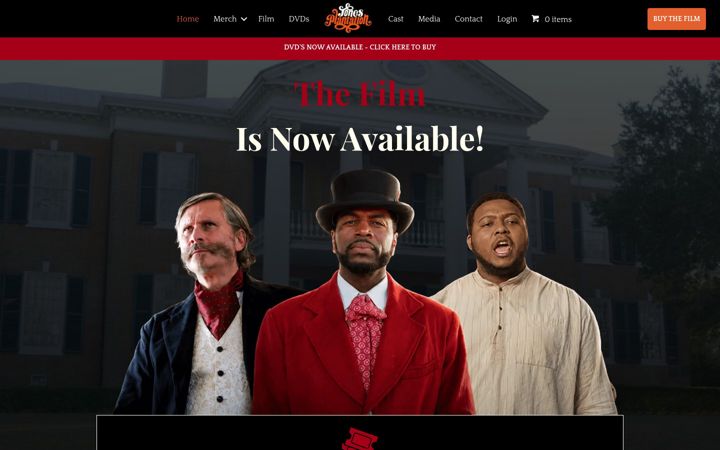 Screenshot of jonesplantationfilm.com