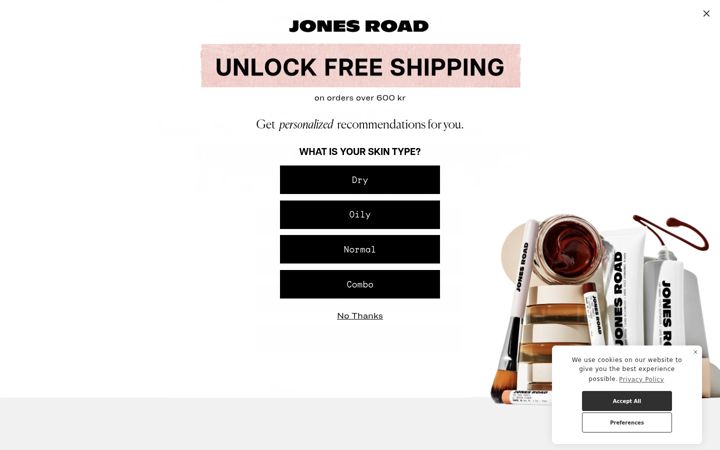 Screenshot of jonesroadbeauty.com