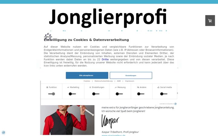 Screenshot of jonglierprofi.de