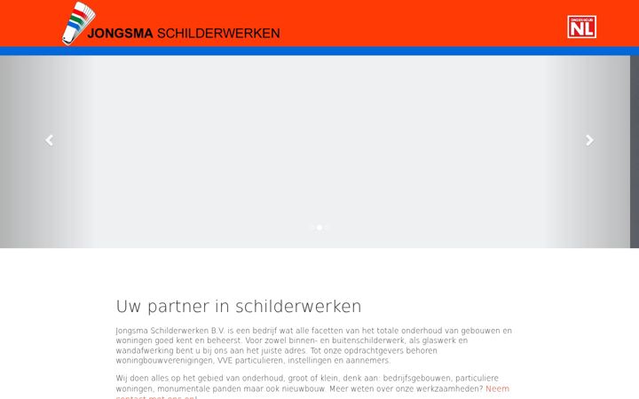 Screenshot of jongsma-schilderwerken.nl