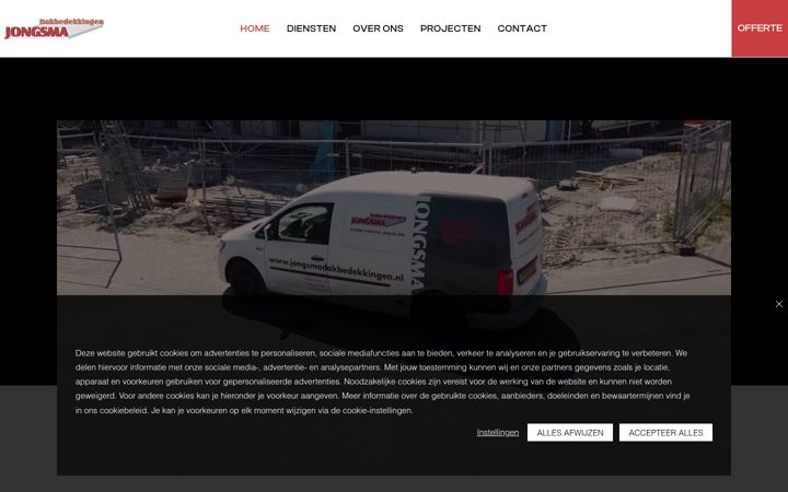 Screenshot of jongsmadakbedekkingen.nl