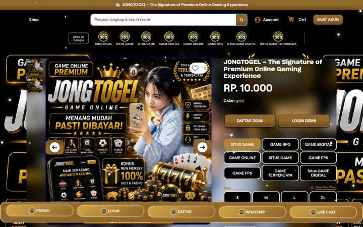 Screenshot of jongtogel.net