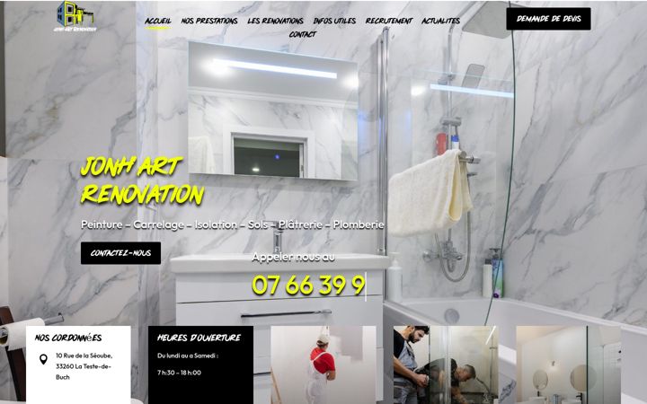 Screenshot of jonhartrenovation-lateste.fr