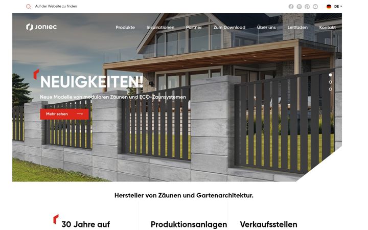 Screenshot of joniec.de