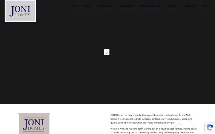 Screenshot of jonihomes.co.uk