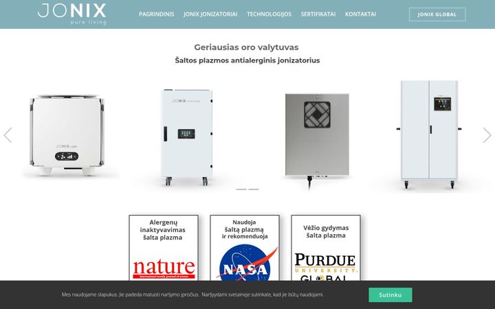 Screenshot of jonixair.lt