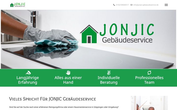 Screenshot of jonjic-gebaeudeservice.de