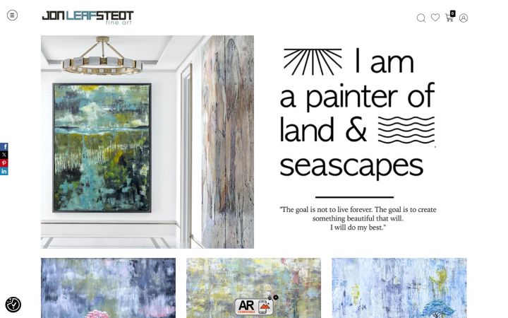 Screenshot of jonleafstedt.com