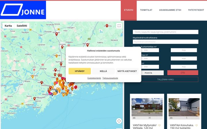 Screenshot of jonne.fi