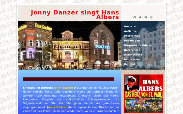 Screenshot of jonny-danzer.com
