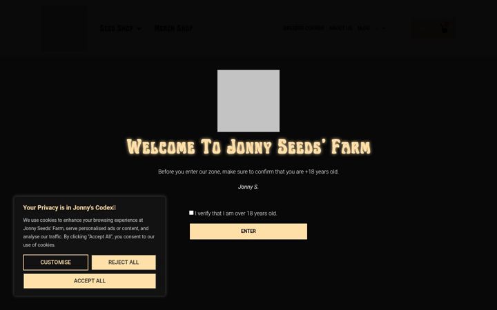 Screenshot of jonny-seeds.com