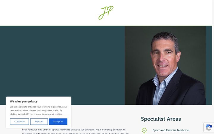 Screenshot of jonpatricios.com