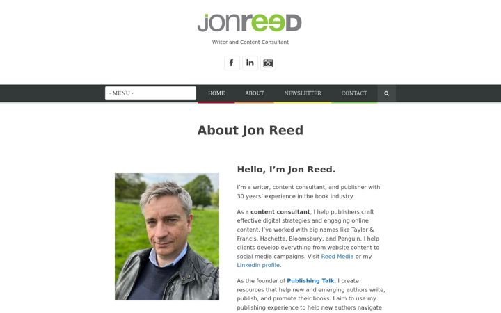 Screenshot of jonreed.co.uk