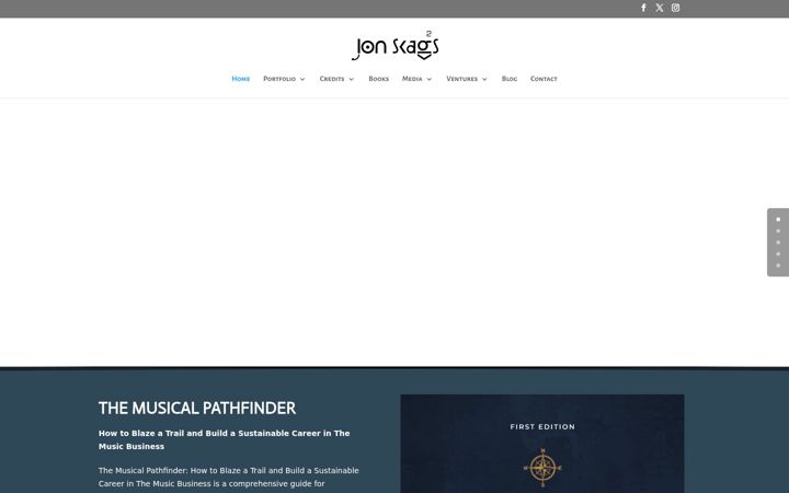 Screenshot of jonskaggs.net