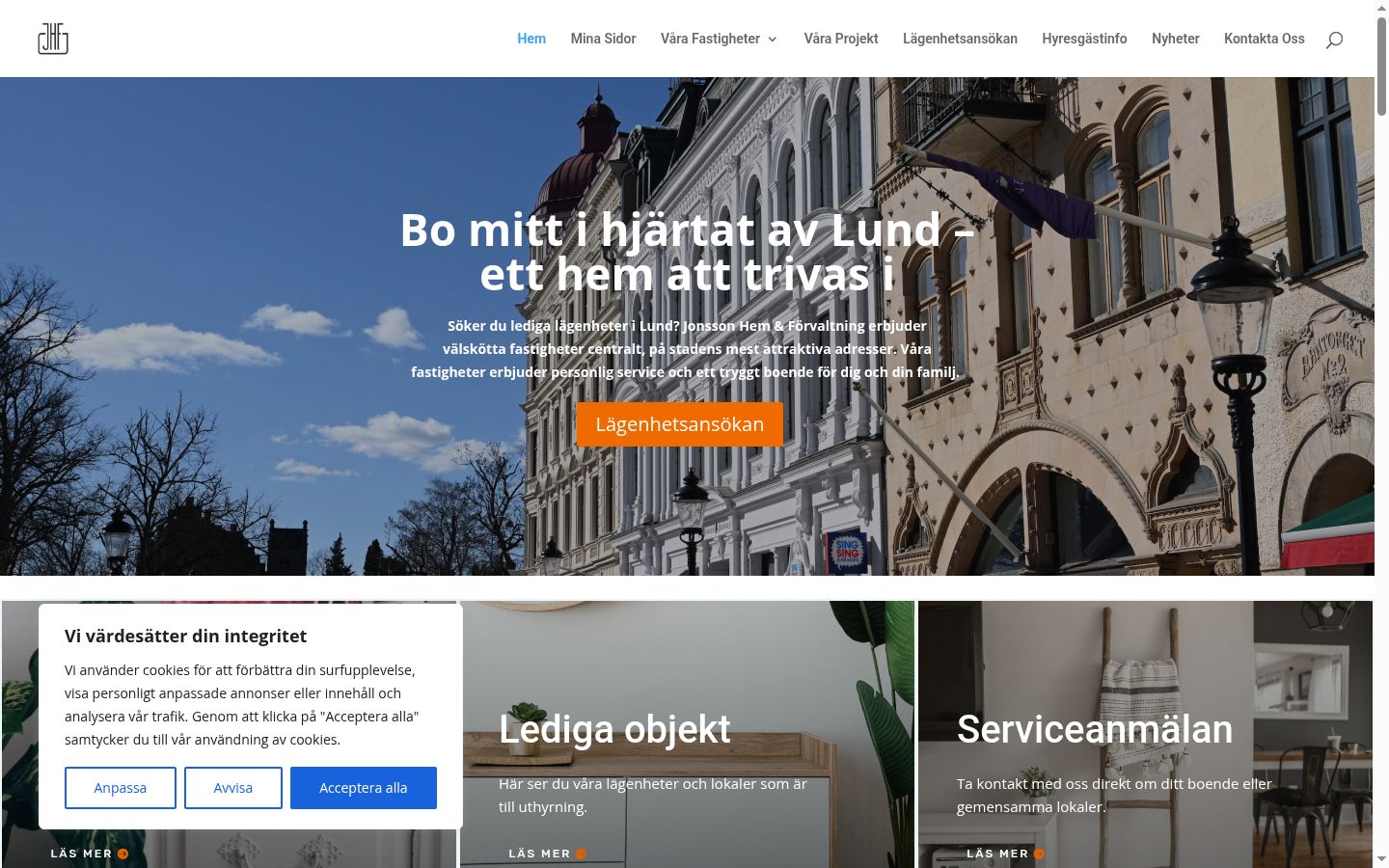 Screenshot tal-banner tal-kunsens muri qabel kwalunkwe interazzjoni