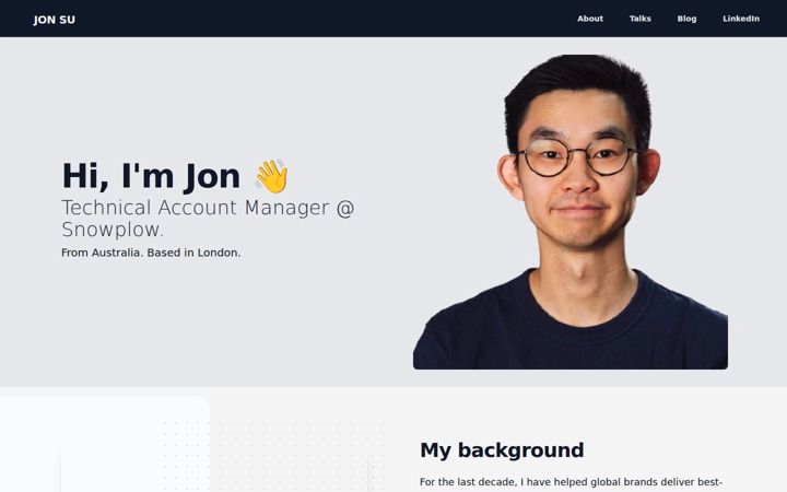 Screenshot of jonsu.me