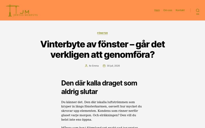 Screenshot of jontesmurputs.se