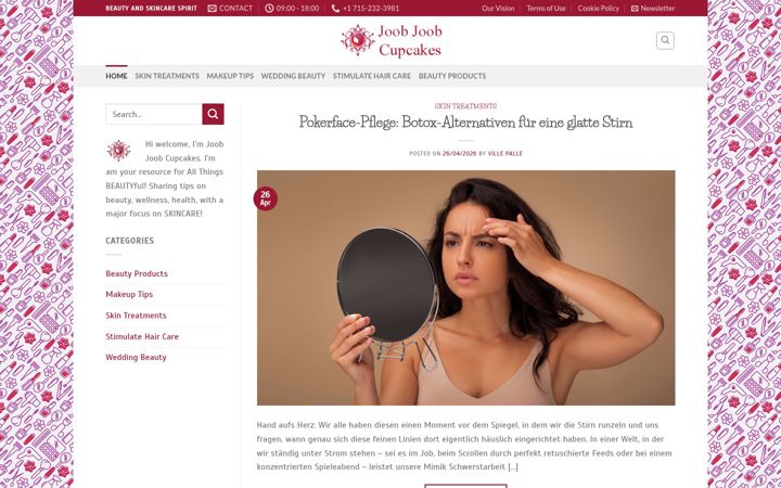 Screenshot of joobjoob-cupcakes.com