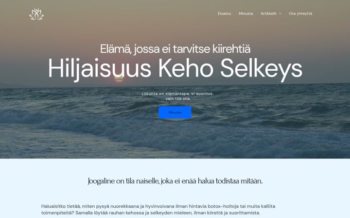 Screenshot of joogaline.com