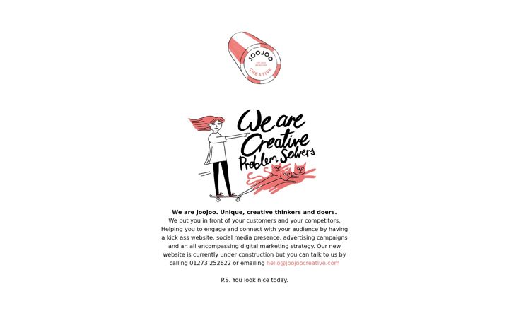 Screenshot of joojoocreative.com