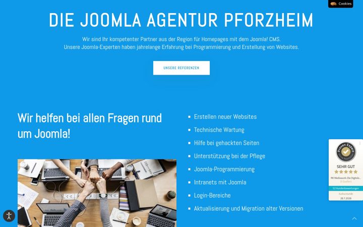 Screenshot of joomla-agentur-pforzheim.de