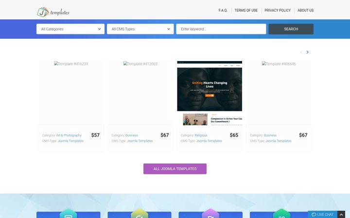 Screenshot of joomla-templates.com