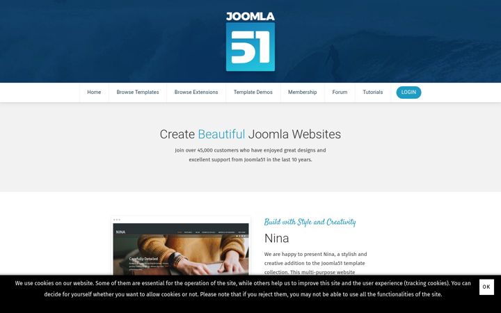 Screenshot of joomla51.com