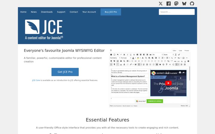 Screenshot di joomlacontenteditor.net