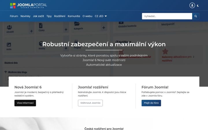 Screenshot of joomlaportal.cz