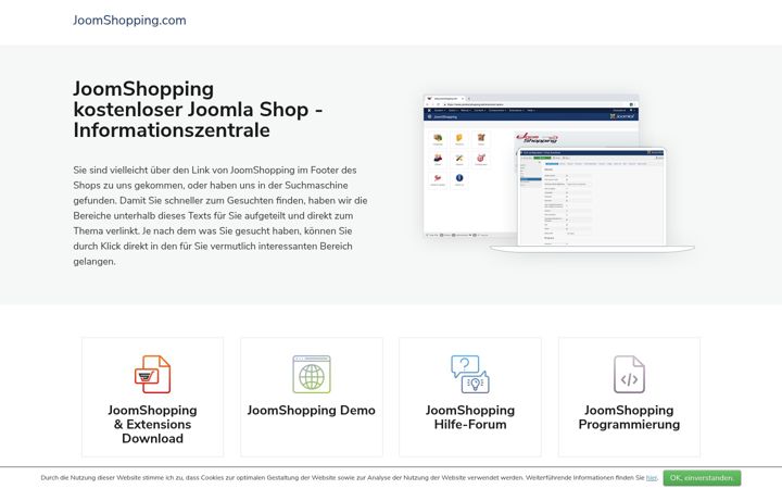 Screenshot of joomshopping.com