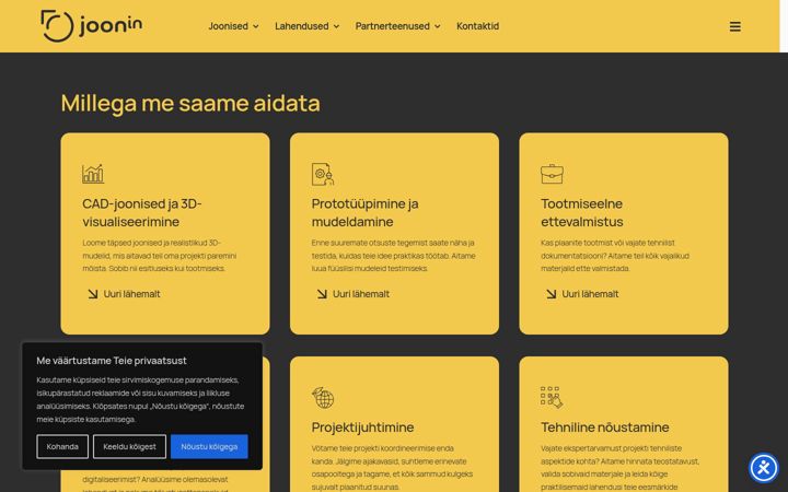 Screenshot of joonin.ee