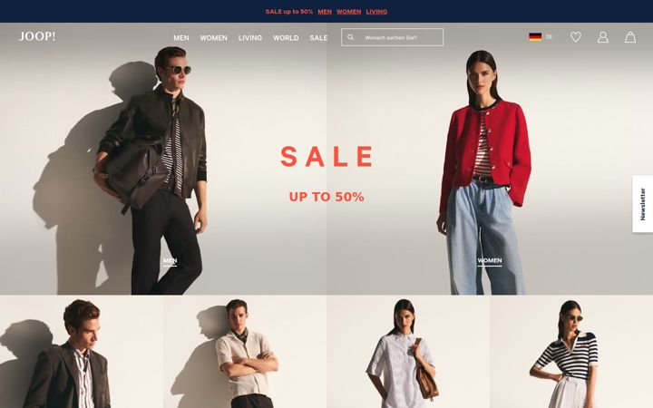 Screenshot of joop.com