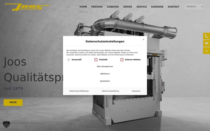 Screenshot of joos.de