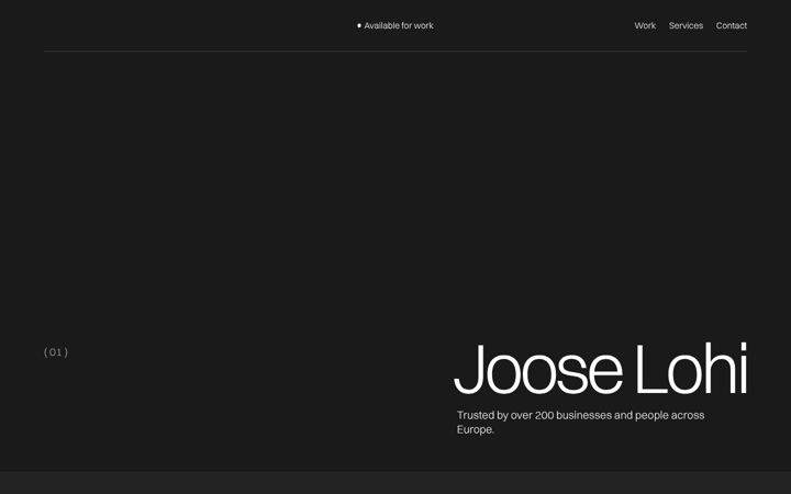 Screenshot of jooselohi.me