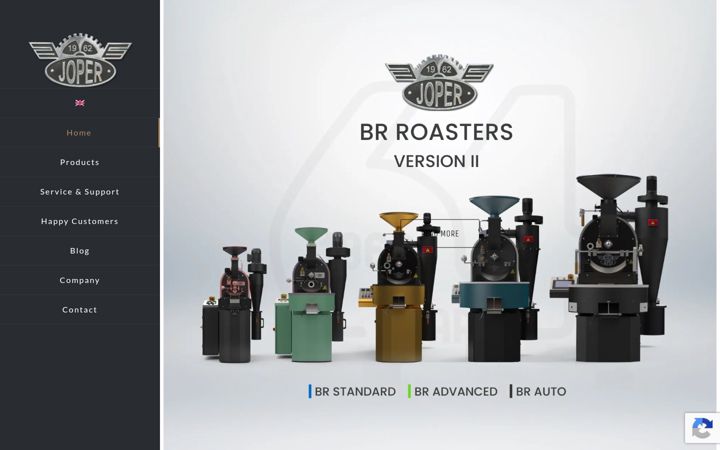 Screenshot of joper-roasters.com