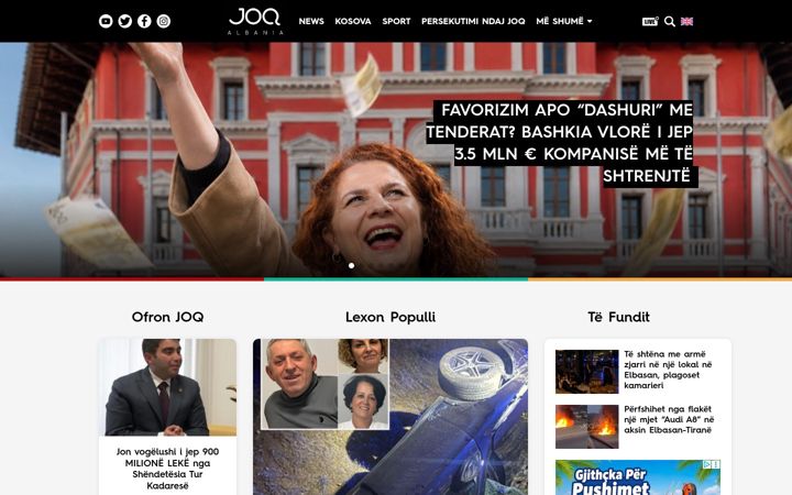Screenshot of joq-albania.com