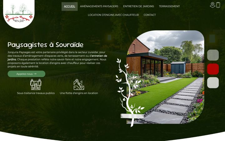 Screenshot of jorajuriapaysages.fr