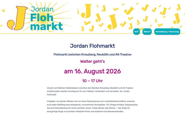 Screenshot of jordan-flohmarkt.de